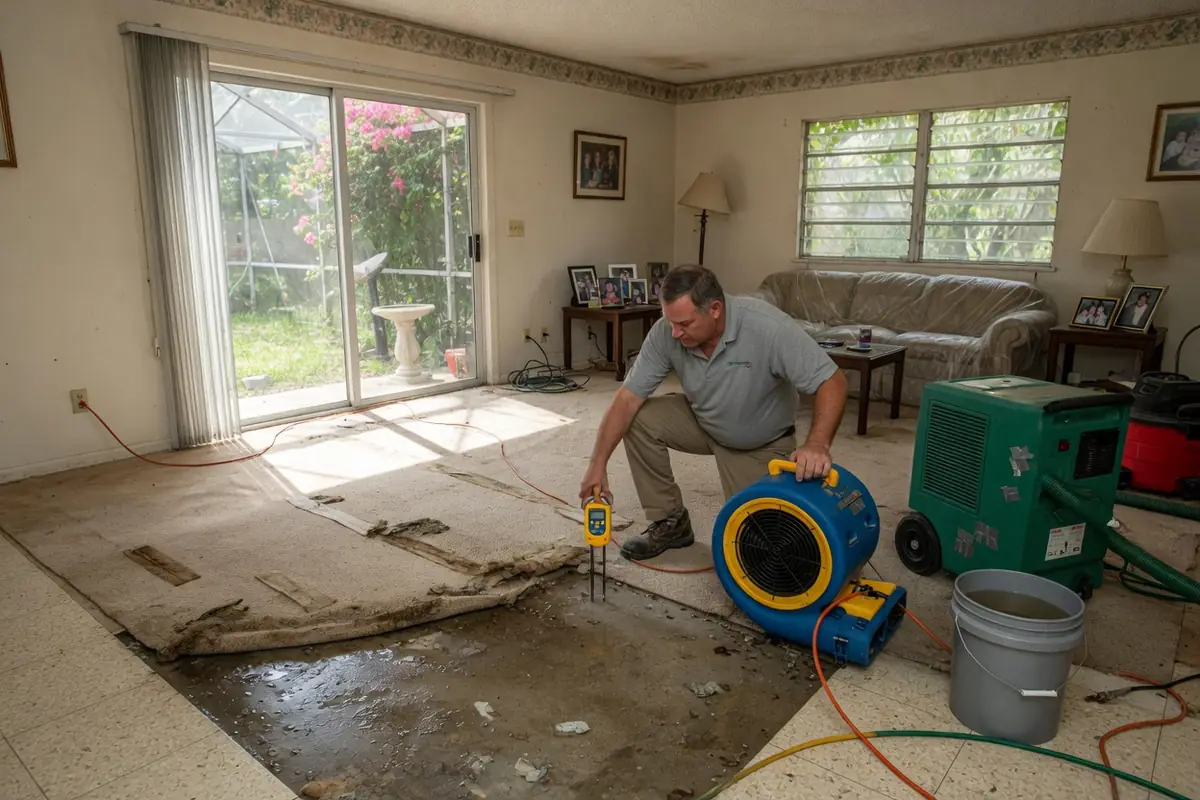 Water Damage Restoration Sanford FL, LLC crew at work